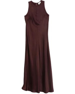 Forte Forte Robe Longue À Design Sans Manches - Violet