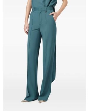 GIUSEPPE DI MORABITO High-Waisted Pintuck-Detailing Tailored Pants - Blue