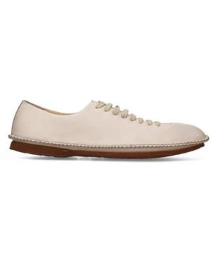 Premiata Lace-Up Stitched Trainers - White