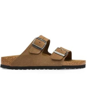 Birkenstock Arizona Buckle-Fastening Sandals - Brown