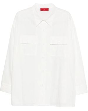Thelatest Pocket-Chest Shirt - White