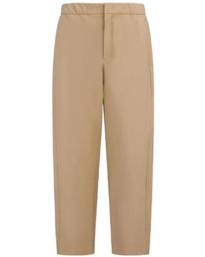 Laminar Drawstring-Waist Regular-Fit Trousers - Natural
