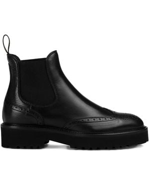 Doucal's Botas Chelsea Wingtip - Negro