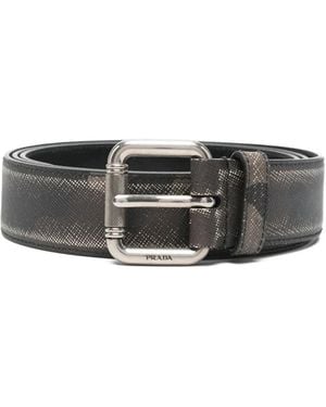 Prada Camouflage Buckle Belt - Grey