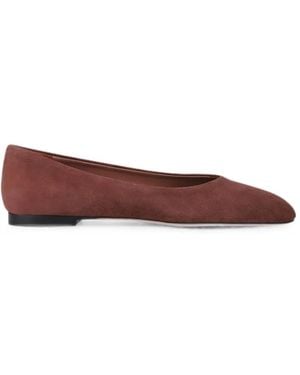 Paris Texas Lavinia Suede Court Shoes - Red