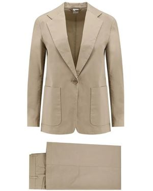 Aspesi Buttoned Pocketed Suit - Natural