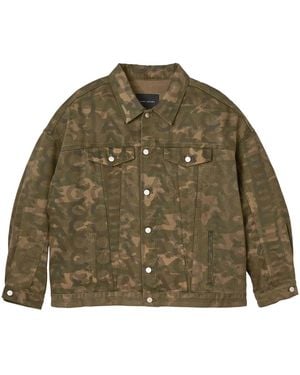 Marc Jacobs Chaqueta Vaquera Con Estampado Militar - Verde