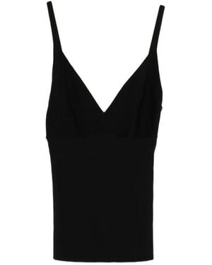P.A.R.O.S.H. V-Neck Top - Black