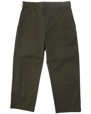 HTC Stud-Embellished Baggy-Fit Trousers - Green