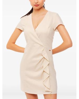 ARMANI EXCHANGE Ruffled wrap dress - Weiß