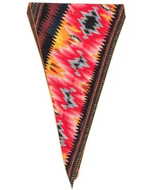 Pierre Louis Mascia Pañuelo Con Estampado Geométrico - Rojo