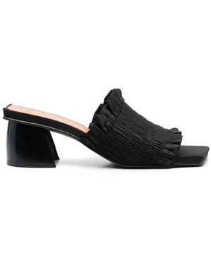 Ganni Smock Sandals - Black