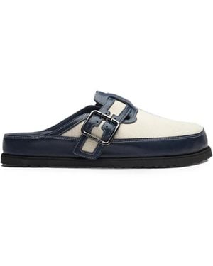 Birkenstock Boston Bold Buckle-Fastening Sandals - Blue