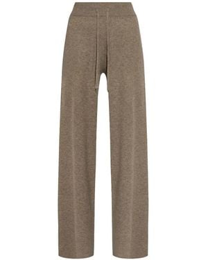 Lisa Yang Drawstring-Waist Straight-Leg Trousers - Natural