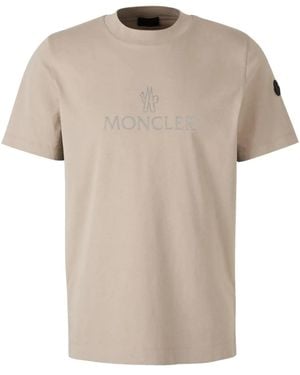 Moncler ロゴ Tシャツ - ナチュラル