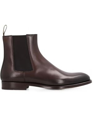 Doucal's Elasticated-Side-Panel Chelsea Boots - Brown