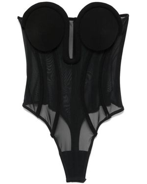 Jean Paul Gaultier The Corset Bodysuit - Black