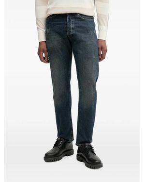 Benetton Distressed Faded-Effect Jeans - Blue