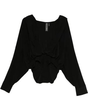 Norma Kamali Oversized Hooded Bodysuit - Black
