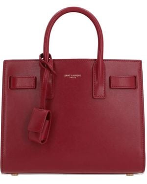Saint Laurent Small Sac De Jour Tote Bag - Red