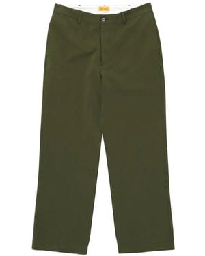Fortela Greg Straight-Leg Trousers - Green