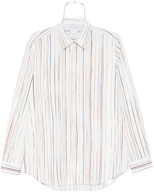 Paul Smith Signature Pinstripe Cotton Shirt - White