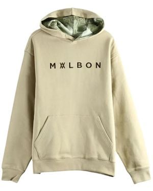 Malbon Golf Arsham Shards Logo-Print Hoodie - Natural