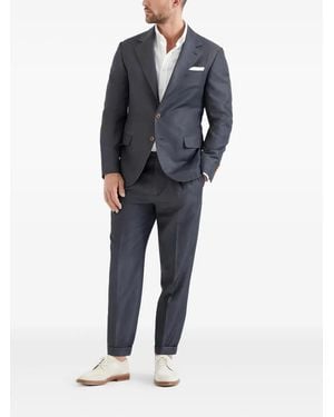 Brunello Cucinelli Anzug Mit Zwei Knöpfen - Blau