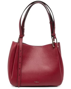 Furla Logo-Detail Tote Bag - Red