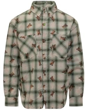 Barrow Kariertes Flanellhemd - Grau