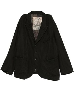 Ziggy Chen Virgin Wool-Blend Blazer - Black