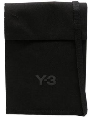 Y-3 Bolso messenger X-Body con logo estampado - Negro