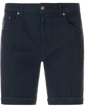 Dondup Bermudas Con Placa Del Logo - Azul