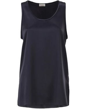 Brunello Cucinelli Sleeveless Blouse - Blue