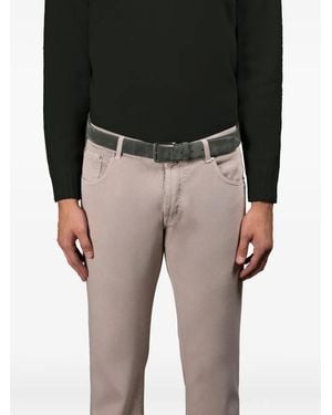 Moorer Battista Suede Belt - Black