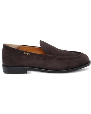 Tod's Loafer Aus Wildleder - Weiß
