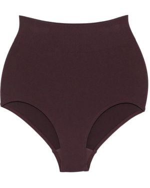 Wolford Pantalones Cortos De Talle Alto - Morado