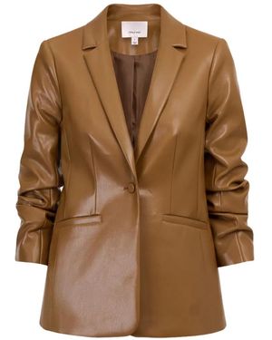 Cinq À Sept Kylie Ruched-Sleeve Jacket - Brown
