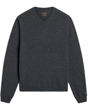 Woolrich V-Neck Jumper - Blue