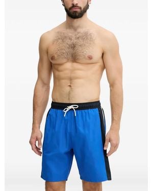 EA7 Costume Da Bagno Con Dettaglio Logo - Blu