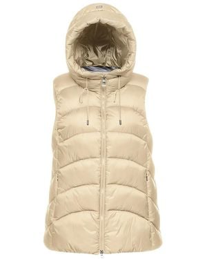 Geox Gilet Bleyze Trapuntato Con Cappuccio - Neutro