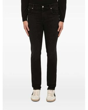 Department 5 Logo-Patch Slim-Fit Jeans - Black
