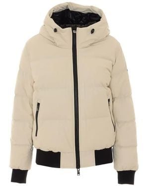 Moose Knuckles Soho Padded Hooded Jacket - Natural