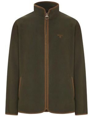 Barbour Harwood Fleecejacke Mit Logo-Stickerei - Grün