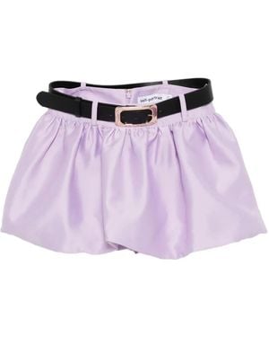 Self-Portrait Taffeta Rok - Paars