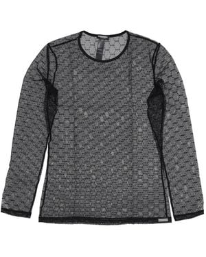 DSquared² Lace Long-Sleeve Top - Grey