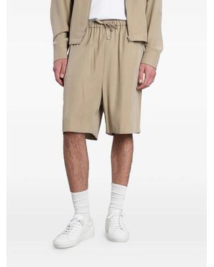 Grifoni Drawstring-Waist Shorts - Natural