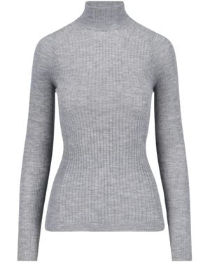 Sa Su Phi Ribbed Turtleneck Sweater - Grey