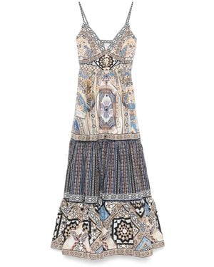 CAMILLA Vestido Largo Make Me Your Mosaic - Gris