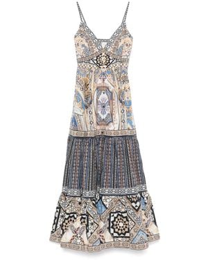CAMILLA Make Me Your Mosaic Maxi Dress - Grey